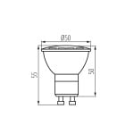 Kanlux GU10 spot 9W Koelwit 120° 220-240 AC-29737