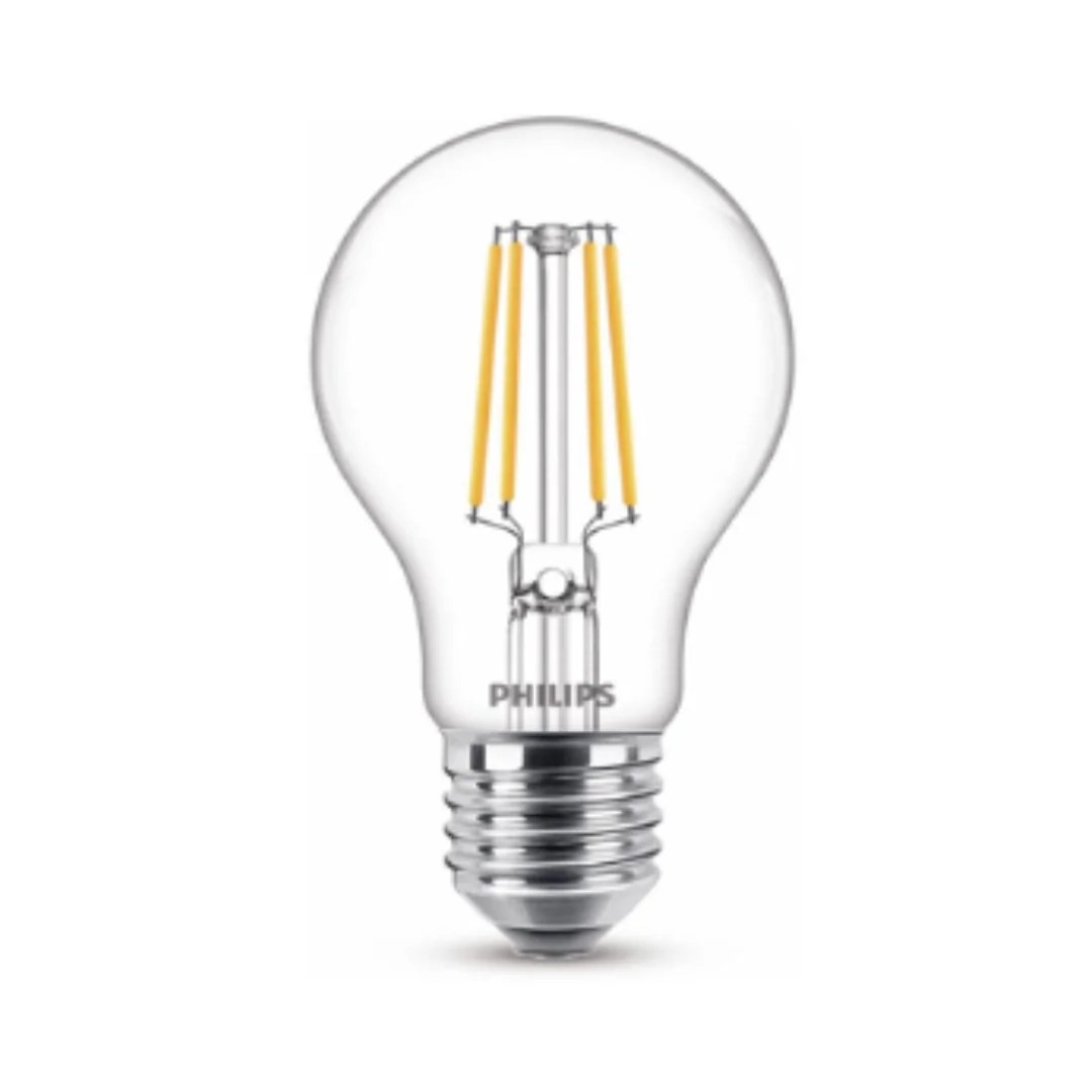 Philips E27 peerlamp 4W helder glas warmwit licht