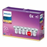 6x Philips GU10 spot 4.6W Warmwit 36°-0