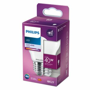 Philips Classic E27 kogellamp 4.3W Koelwit-0