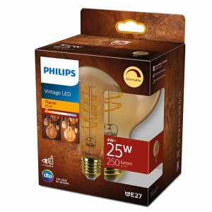 Philips Classic E27 globe 5.5W Flame Dimbaar-0
