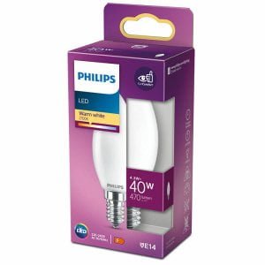 Philips E14 kaarslamp 4.3W Warmwit-0