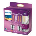 2x Philips E27 Peerlamp 4.3W Warmwit-0