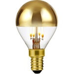 LED kogellamp E14 goudkop dimbaar met filamenten zichtbaar