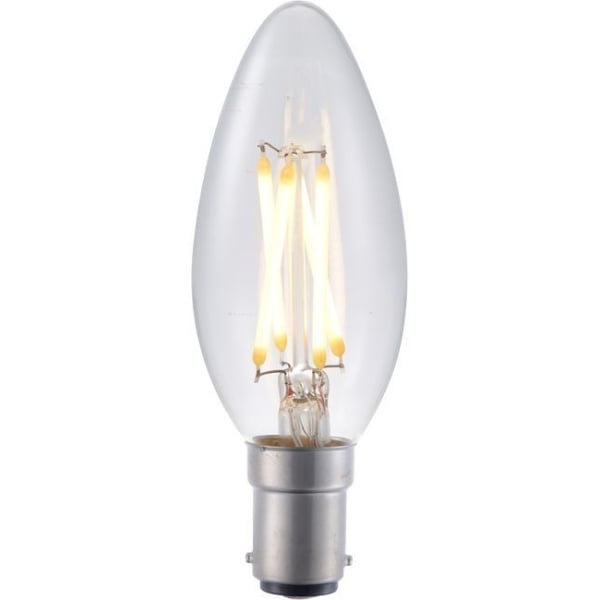 SPL Ba15d kaarslamp 4W Extra warmwit Helder Dimbaar-9415
