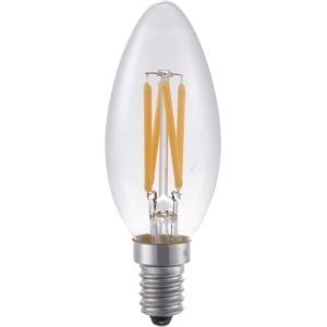 SPL E14 Kaarslamp 4W Flame Helder Dimbaar-0
