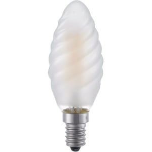 SPL E14 Kaarslamp 4W Extra Warmwit Frosted Gedraaid Dimbaar-0
