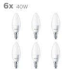 6x Philips E14 kaarslamp 5.5W Warmwit-10013