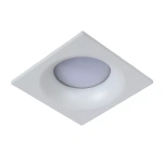 Witte vierkante inbouwspot Lucide Ziva met GU10 fitting