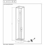 Lucide Ruben Vloerlamp 3xE27 Zwart-20243