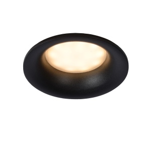 Lucide Ziva Inbouwspot Badkamer Rond Zwart