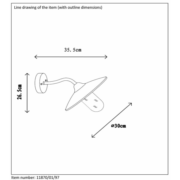 Lucide Aruba Wandlamp Buiten Scheef E27 Roest-20261 Lucide Aruba Wandlamp Buiten Scheef E27 Roest-20261