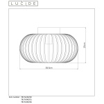 Lucide MANUELA Plafondlamp E27 Grijs-20371