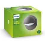 Philips MyGarden June buiten wandlamp antraciet ronde vorm