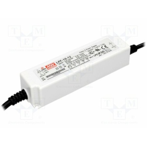 Mean Well LED Trafo 16W 12V DC 1340mA IP30 CV-0