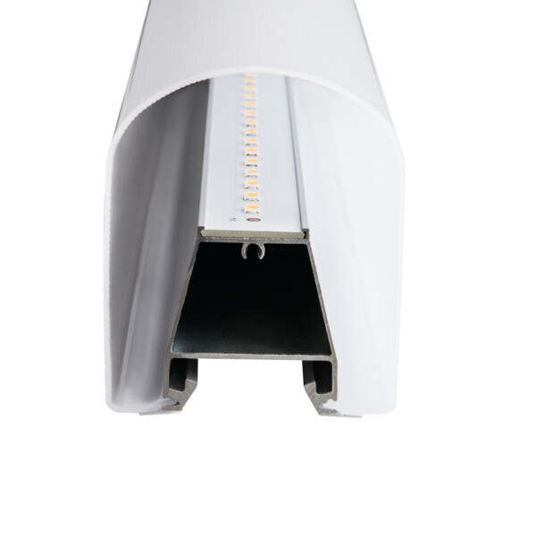 Zilveren wandlamp 15W koelwit met geïntegreerde LED-strip