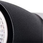 Zwarte Kanlux Enali plafondlamp met GU10 fitting en matte afwerking