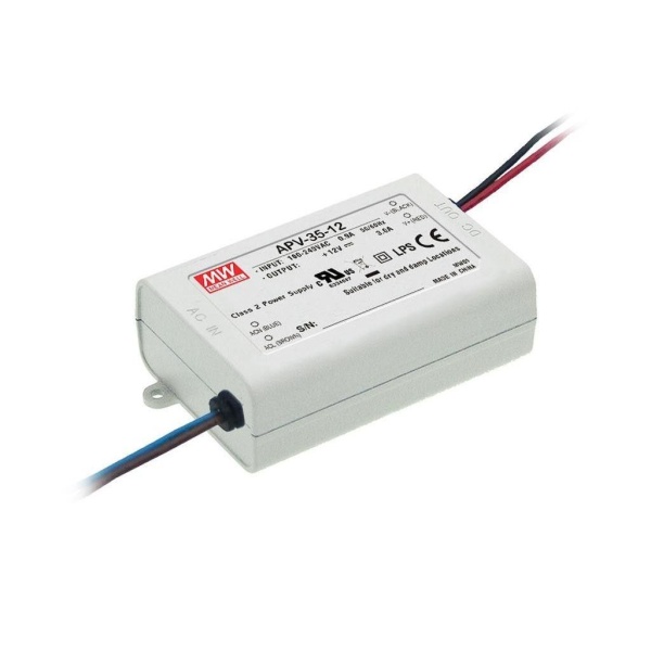Mean Well LED Trafo 35W 12V DC 3000mA IP30 CV-0