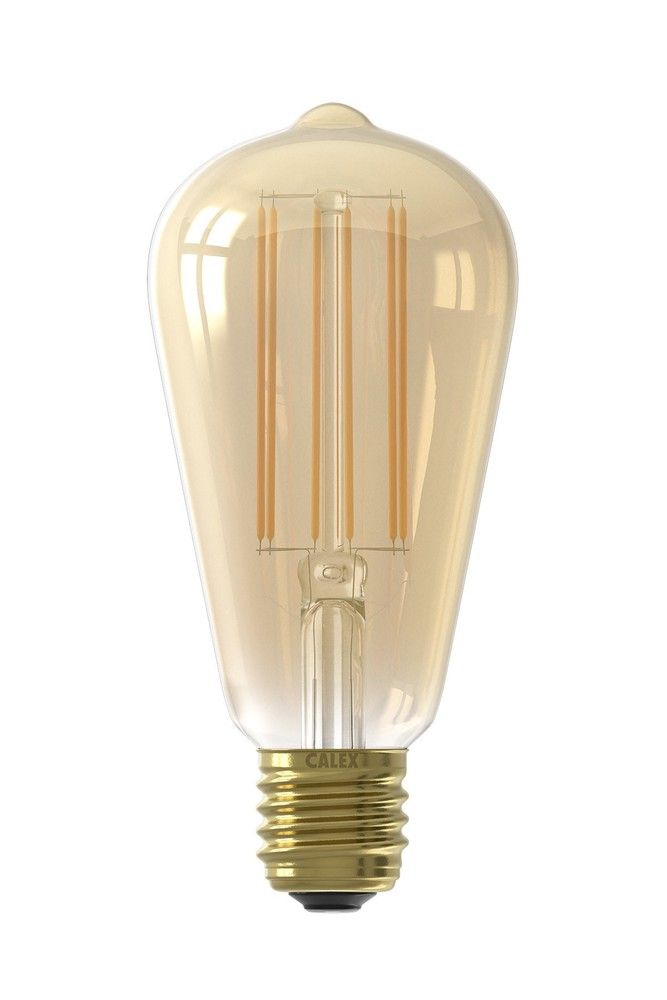 Calex E27 ST64 Led 4,5W Flame schemersensor-0 Calex E27 ST64 Led 4,5W Flame schemersensor-0
