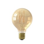 Calex E27 Globe 80 3.5W Flame Goud Dimbaar-0