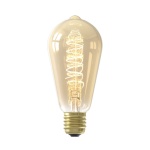 Calex E27 Edison Lamp 4W Flame Gold Dimbaar-0