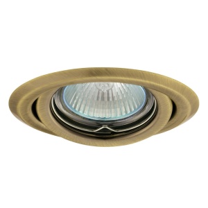 Kanlux ARGUS Inbouwspot Rond Messing Kantelbaar-0
