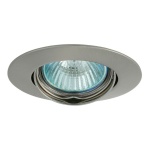 Kanlux LUTO Inbouwspot Rond Chroom Geborsteld Kantelbaar-0