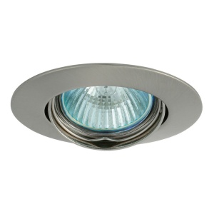 Kanlux LUTO Inbouwspot Rond Chroom Geborsteld Kantelbaar-0