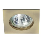 Kanlux NAVI Inbouwspot Vierkant Messing-0