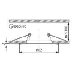 Kanlux ARGUS Inbouwspot Rond Grijs-23003