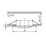 Kanlux NAVI inbouwspot vierkant wit-23154