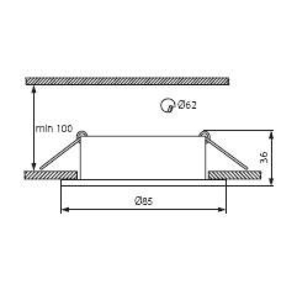 Kanlux LUTO Inbouwspot Rond Wit Kantelbaar-23143