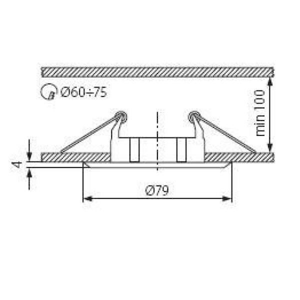 Kanlux VIDI Inbouwspot Rond Chroom-23081