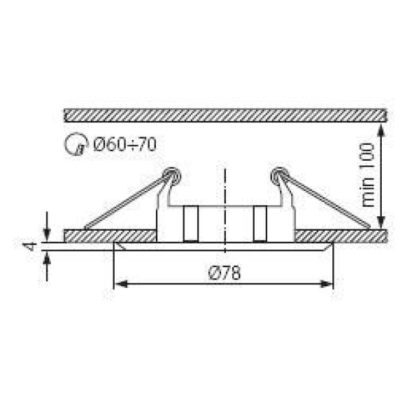 Kanlux BASK Inbouwspot Rond Chroom-23087