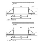 Kanlux RADAN Inbouwspot Rond Aluminium-23222