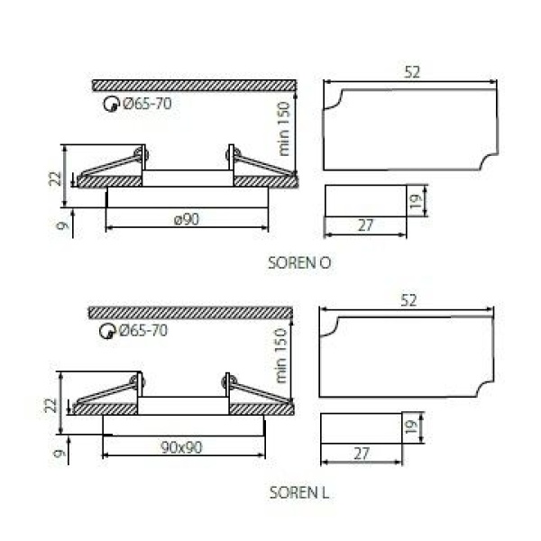 Kanlux SOREN Opbouwspot Rond Helder Warmwit-23266