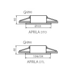 Kanlux APRILA inbouwspot rond wit-22974