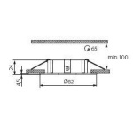 Kanlux COLLIE inbouwspot rond wit-22982