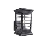 Philips MyGarden Patio Wandlamp 1x60W Zwart-22018