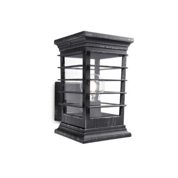Philips MyGarden Patio Wandlamp 1x60W Zwart-22018