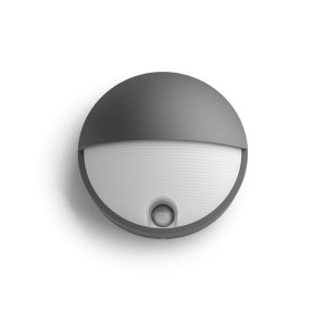 Philips MyGarden Capricorn Wandlamp 1x6W Grijs Incl. bewegingsensor-0