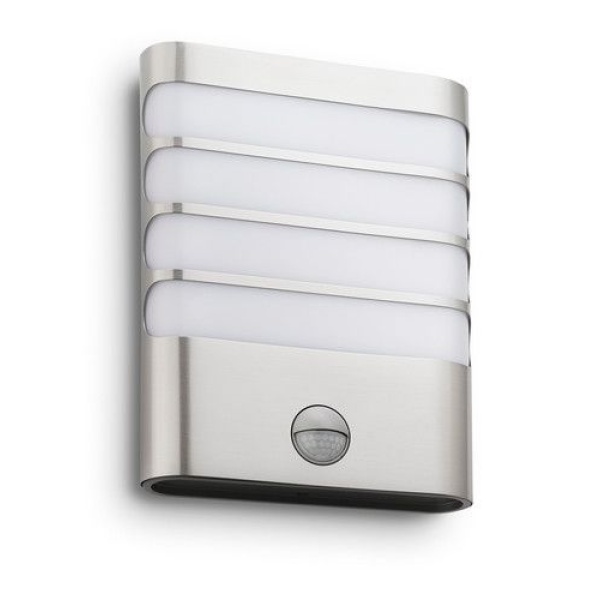 Philips MyGarden Racoon Wandlamp 1x3W Zilver Incl. bewegingsensor-22107
