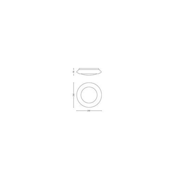 Philips MyLiving Cinnabar 4x6W Wit Warmwit-22332