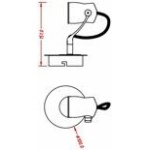 Lucide SAMBA - Plafondspot - Ø 10 cm - LED Dimb. - GU10 - 1x4,5W 3000K - Zwart-25570
