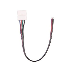 RGB LED strip connector 12mm met draad
