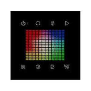 Sunricher RGBW controller Wandpaneel 230VAC Backlight SR-2832-BLACK-230V