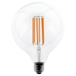 LokoLED E27 Globe 125 6W Flame Helder Dimbaar-0