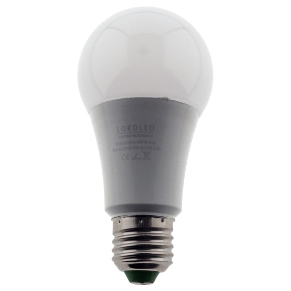 LokoLED E27 kogellamp 6W Koelwit Dimbaar-25342