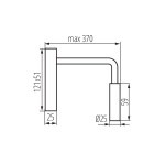 Kanlux Tonil warmwit 3000K zwart Bedlamp/leeslamp-25989