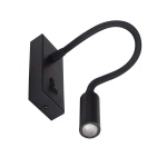 Kanlux Tonil warmwit 3000K zwart Bedlamp/leeslamp-25988